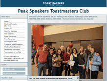 Tablet Screenshot of peakspeakers.org
